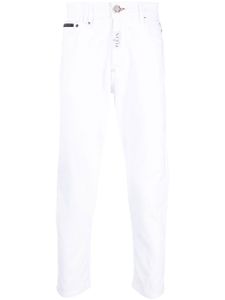 Philipp Plein jean droit à taille mi-haute - Blanc