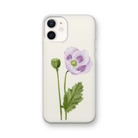 Purple poppy: iPhone 12 Transparant Hoesje