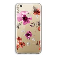 Geschilderde bloemen: Huawei Ascend P8 Lite (2017) Transparant Hoesje - thumbnail