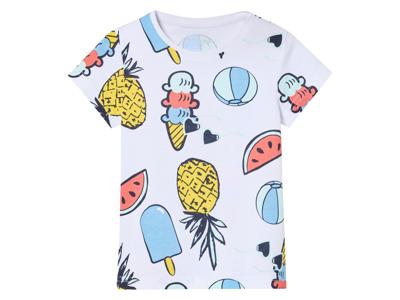 lupilu Kinder T-shirt (Wit, 122/128)