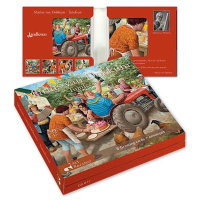 Kaartenmapje Marius van Dokkum - Tuinfeest 8 Kaarten