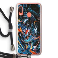 Black Unicorn: Samsung Galaxy A20e Transparant Hoesje met koord