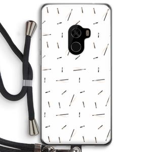 Hipster stripes: Xiaomi Mi Mix 2 Transparant Hoesje met koord