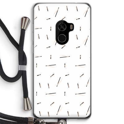 Hipster stripes: Xiaomi Mi Mix 2 Transparant Hoesje met koord