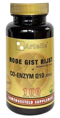 Artelle Rode Gist Rijst + Co-Enzym Q10 100Capsules