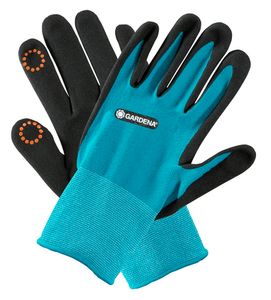 Gardena 11512-20 beschermende handschoen Tuinhandschoenen Zwart, Blauw Elastaan, Nitril, Polyester