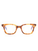 Cutler & Gross tortoiseshell square-frame glasses - Marron