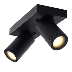 Lucide Taylor plafondlamp 2 spots 5W zwart