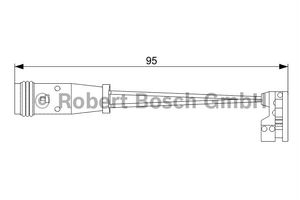 Waarschuwingscontact, remvoering-/blokslijtage achter AP807