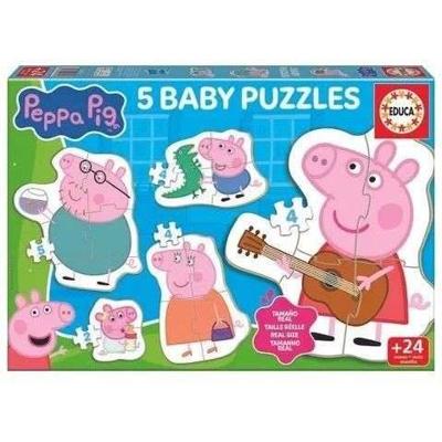 Babypuzzels - EDUCA - Peppa Pig - 4 Stukken