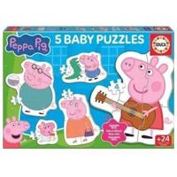 Babypuzzels - EDUCA - Peppa Pig - 4 Stukken
