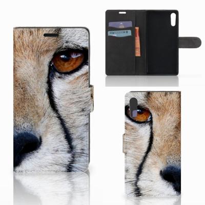 Sony Xperia XZ | Sony Xperia XZs | Telefoonhoesje | Met pasjeshouder | Cheetah