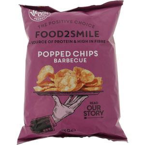 Food2Smile Popped chips barbeque (75 gr)