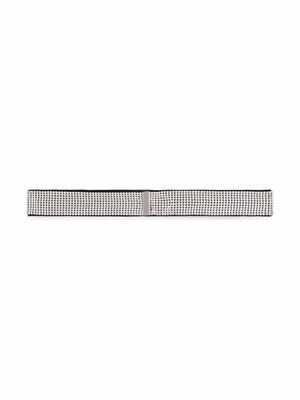 Dolce & Gabbana Kids ceinture à ornements en cristal - Argent