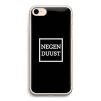 Negenduust black: iPhone 7 Transparant Hoesje