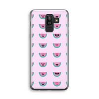 Smiley watermeloenprint: Samsung Galaxy J8 (2018) Transparant Hoesje