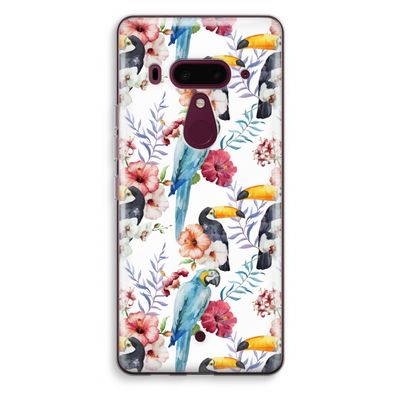 Bloemen tukan: HTC U12+ Transparant Hoesje