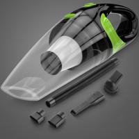 Draadloze auto stofzuiger handheld mini stofzuiger Super zuig NAT en droog dual use draagbare stofzuiger (transparant + groen)