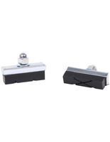 Elvedes Remblokken x-groove knijprem 40 x 13 mm zw/zil 2 stuks