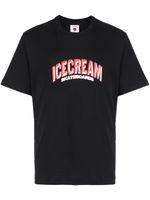 ICECREAM logo-print cotton T-shirt - Noir - thumbnail