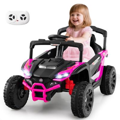 Kinderen 12V Elektrische auto met Afstandsbediening Elektrische UTV-truck Kinderauto Kinder Voertuig Roze