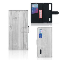 OPPO Find X2 Pro Book Style Case White Wood