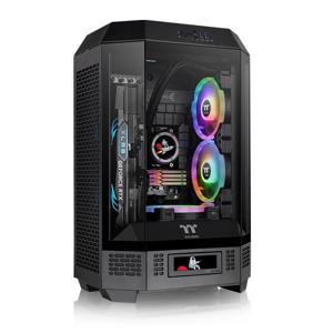 Thermaltake The Tower 300 Micro-tower Gaming-behuizing Zwart 2 voorgeïnstalleerde ventilators, Zijvenster