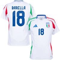 Italië Shirt Uit 2024-2025 + Barella 18