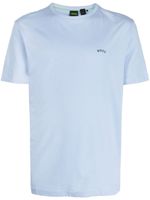 BOSS logo-appliqué cotton T-shirt - Bleu - thumbnail