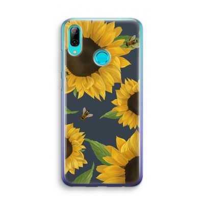 Sunflower and bees: Huawei P Smart (2019) Transparant Hoesje
