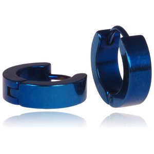 LGT Jewels Oorringen Edelstaal Blauw