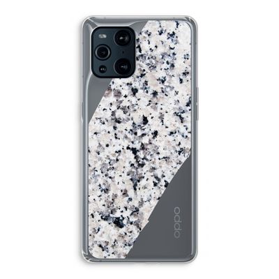 Gespikkelde marmer: Oppo Find X3 Pro Transparant Hoesje