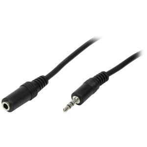 LogiLink CA1054 Jackplug Audio Aansluitkabel 3.00 m Zwart (mat)