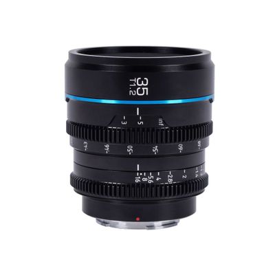 Sirui Nightwalker Series 35mm T1.2 S35 Manual Focus Cine Lens RF Mount, zwart