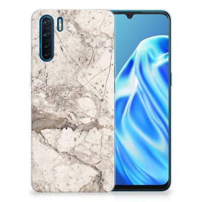 OPPO A91 | TPU | Siliconen hoesje | Marmer Beige