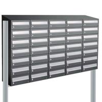 Allux Hive Set 5-Breed, 7-Hoog Met Dak Op Statief Antraciet - 40030065_5x7ds