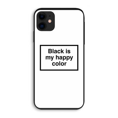 Black is my happy color: iPhone 11 Biologisch afbreekbaar hoesje