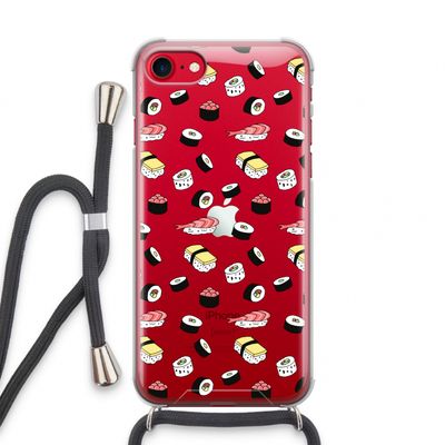 Sushi time: iPhone SE 2020 Transparant Hoesje met koord