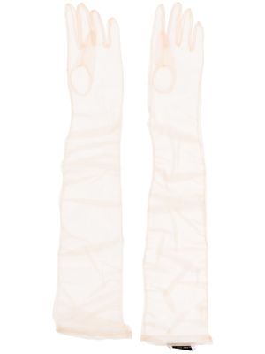Ioana Ciolacu gants à fini transparent - Tons neutres