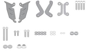 GIVI Extra aanbouwkit, Motorspecifieke bagage, 2140KIT