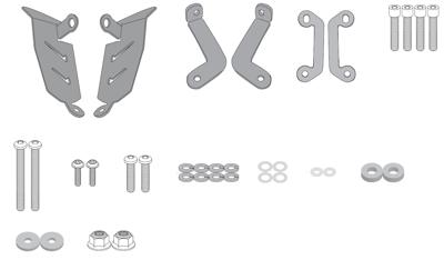 GIVI Extra aanbouwkit, Motorspecifieke bagage, 2140KIT
