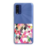 Gekleurde driehoekjes: Xiaomi Redmi 9T Transparant Hoesje