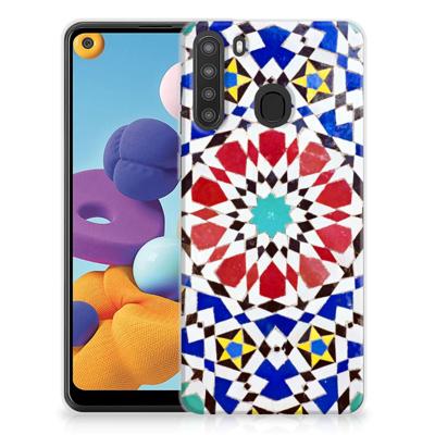 Samsung Galaxy A21 | TPU | Siliconen hoesje | Mozaïek