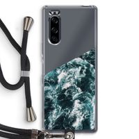 Zee golf: Sony Xperia 5 Transparant Hoesje met koord
