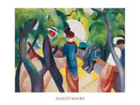 Kunstdruk August Macke - Promenade 80x60cm Kunstdruk August Macke - Promenade 80x60cm