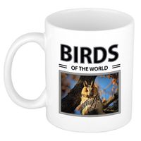 Foto mok Ransuil beker - birds of the world cadeau Ransuilen liefhebber - feest mokken - thumbnail