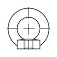 TOOLCRAFT TO-9981876 Ringmoeren M24 DIN 582 Staal Thermisch verzinkt 10 stuk(s)