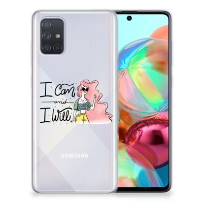 Samsung Galaxy A71 Telefoonhoesje met Naam i Can