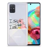 Samsung Galaxy A71 Telefoonhoesje met Naam i Can