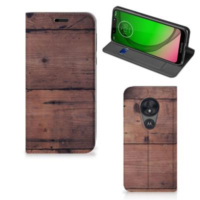Motorola Moto G7 Play Book | Wallet Case | Old Wood